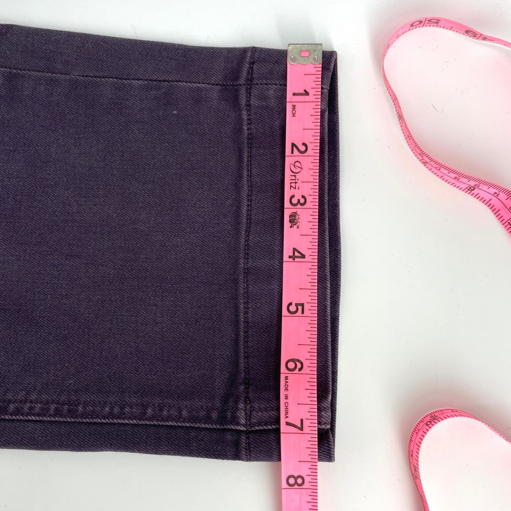 Everlane The Straight Leg Crop Pant Purple High Rise Size 4 Regular - Picture 8 of 10